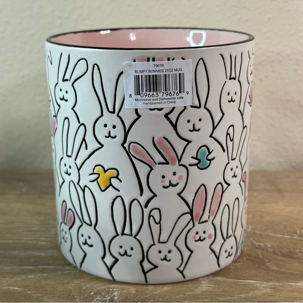 Spectrum Designz Easter Spring REPEAT BUNNY  Mug -pink Interior - Picture 4 of 6